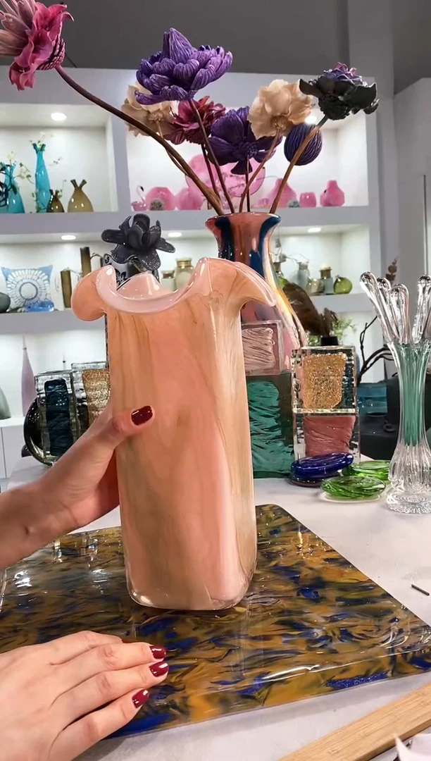 慕忆家手作琉璃花瓶 瑕疵 福利