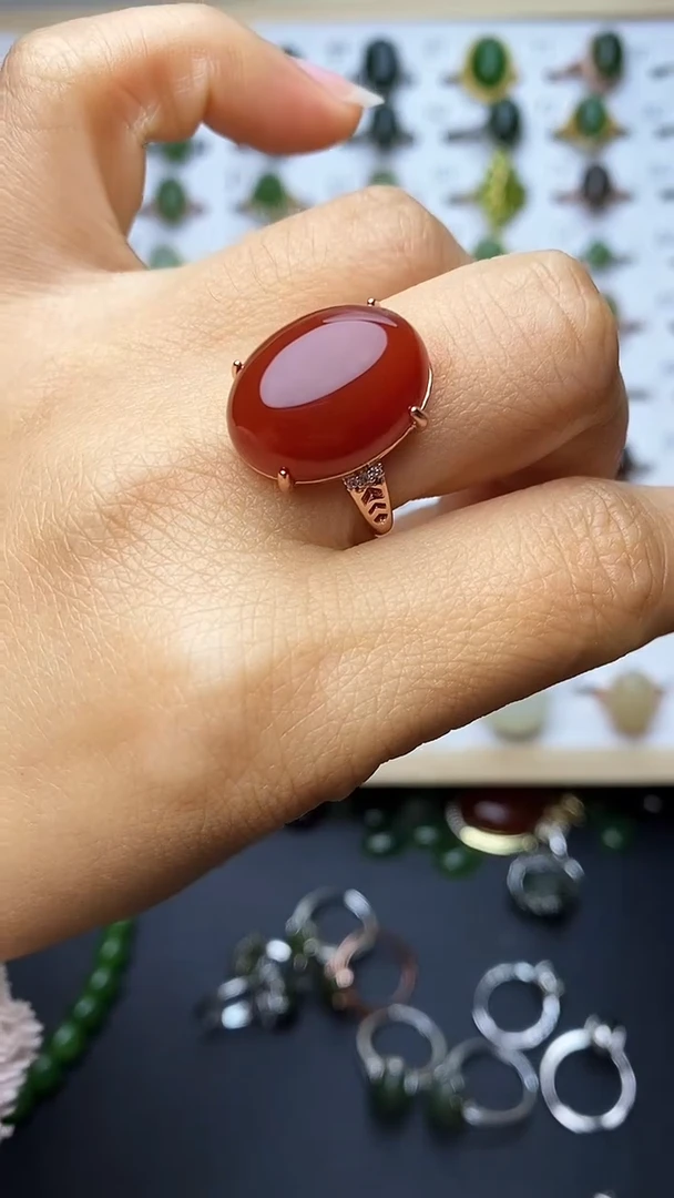 【闪购商品】南红玛瑙戒指未镶嵌1