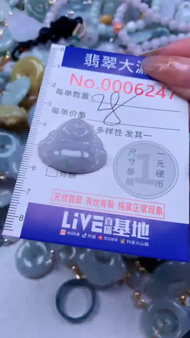 翡翠未镶嵌吊坠(不含链)6247