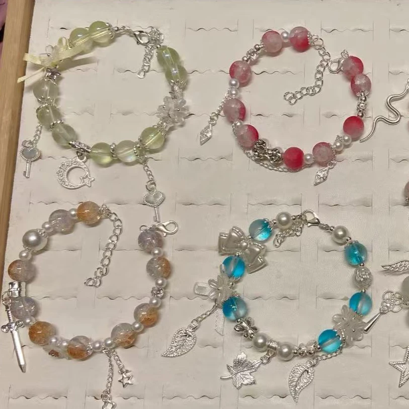 【十单宠粉浮浮】手链对对碰琉璃diy百搭可爱时尚