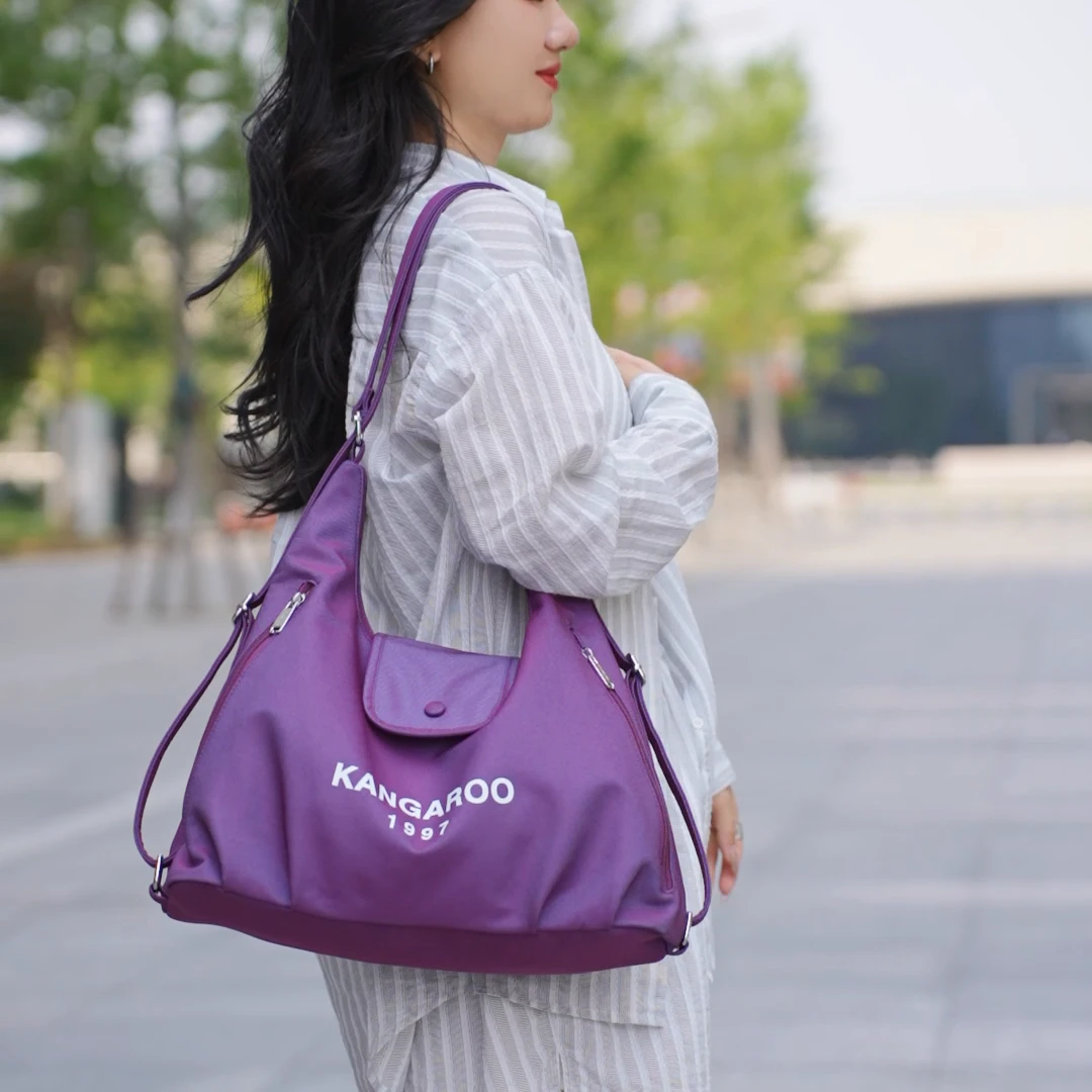 【袋鼠正品】升级加大2025新款高级感女包小众单肩托特包通勤多功能