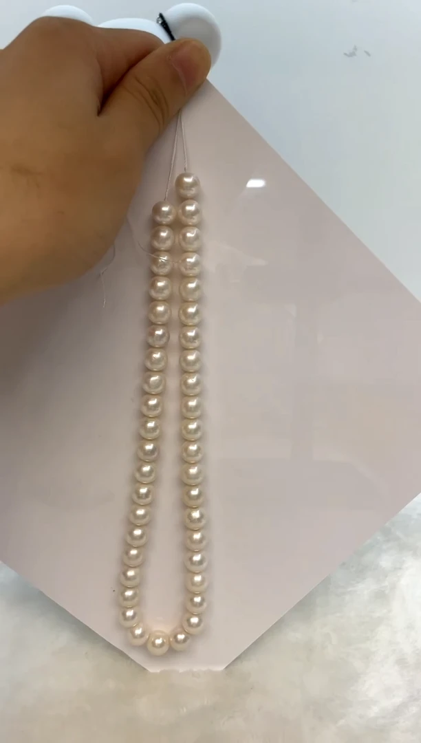 颈饰银S925镶嵌淡水珍珠10-11