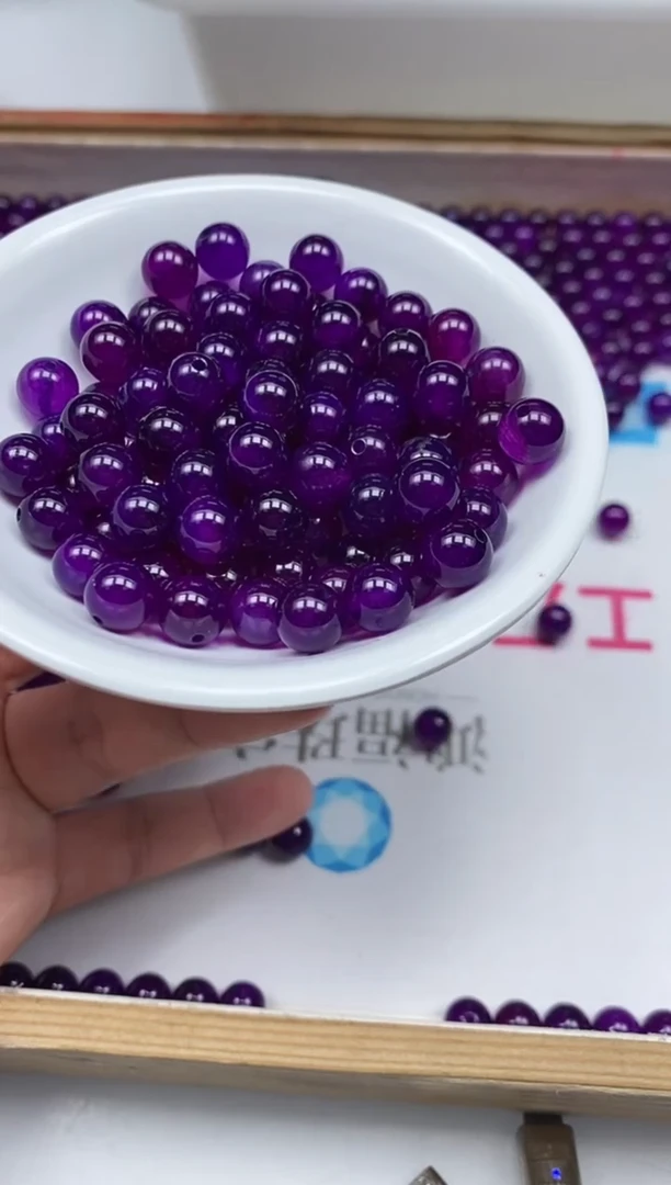 玛瑙/玉髓散珠未镶嵌D4 舒俱 来8mm10个8元