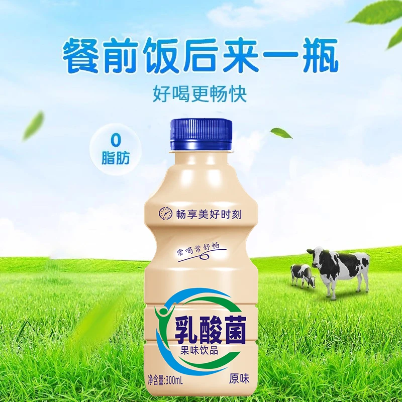 益生菌乳酸菌风味饮料整箱300ml/6瓶早餐原味饮品新鲜日期