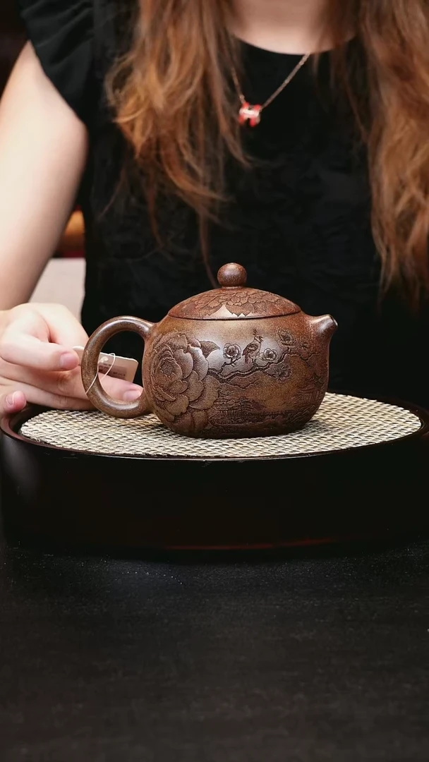 茶壶紫砂宜兴茶壶h70608
