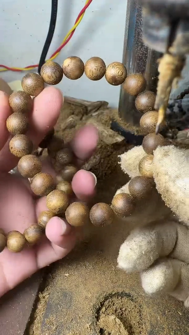 沉香手串绿奇楠沉香卡10规格圆珠单圈7克