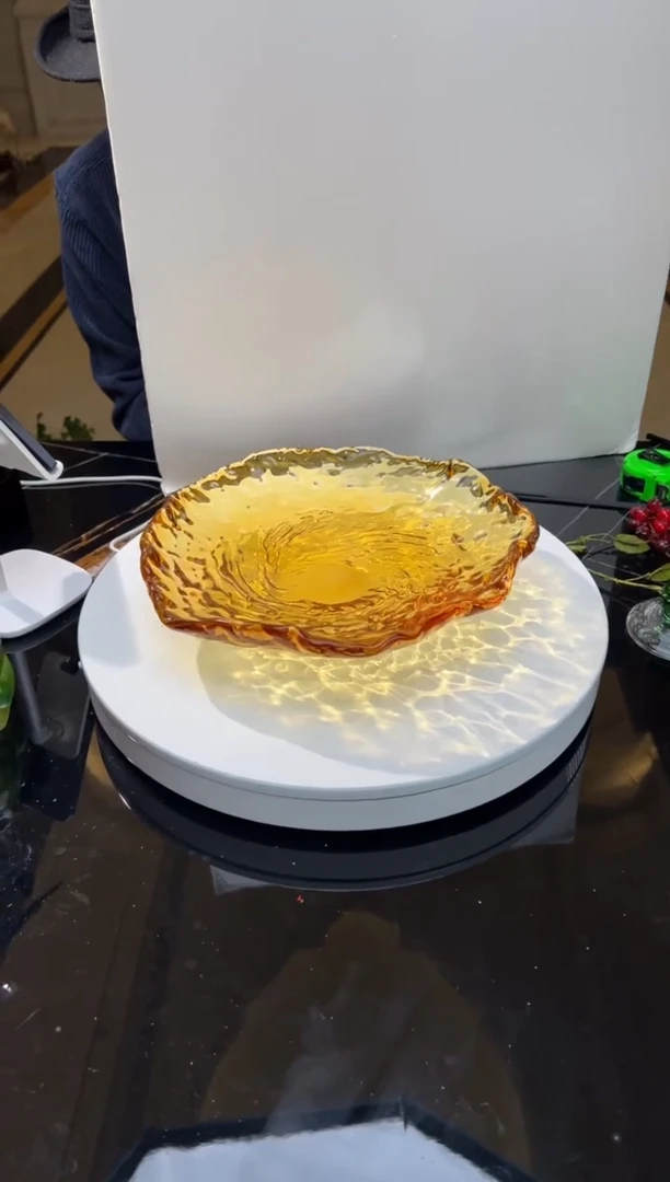 【闪购商品】摆件茶金色肌理纹果盘