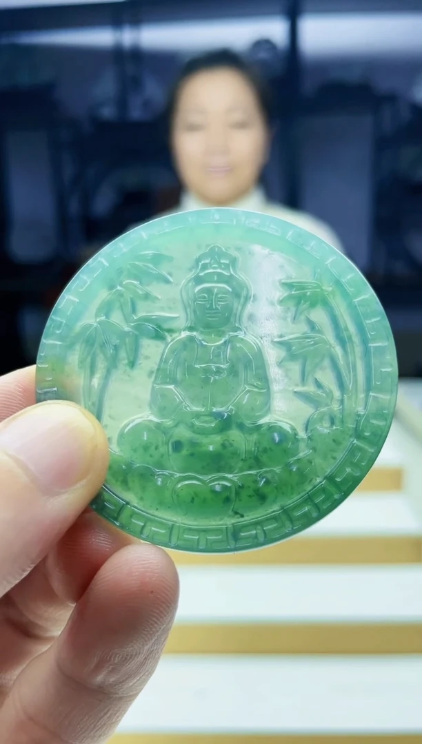 定制翡翠未镶嵌毛货07170076多样性发其一