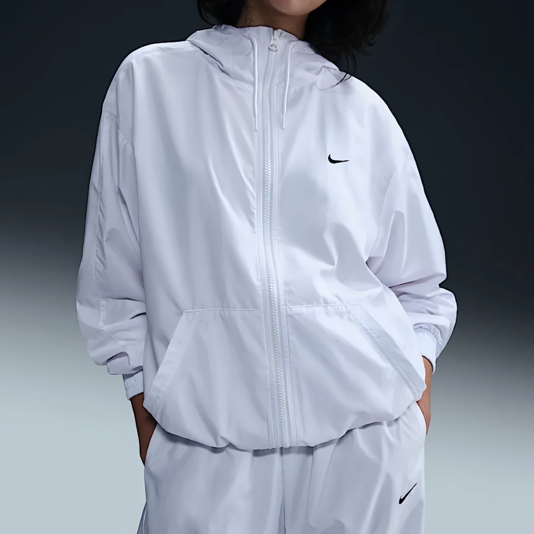 【耐克专属】NIKE耐克女子AS W NSW ESSNTL UV WVN外套FV6299-100