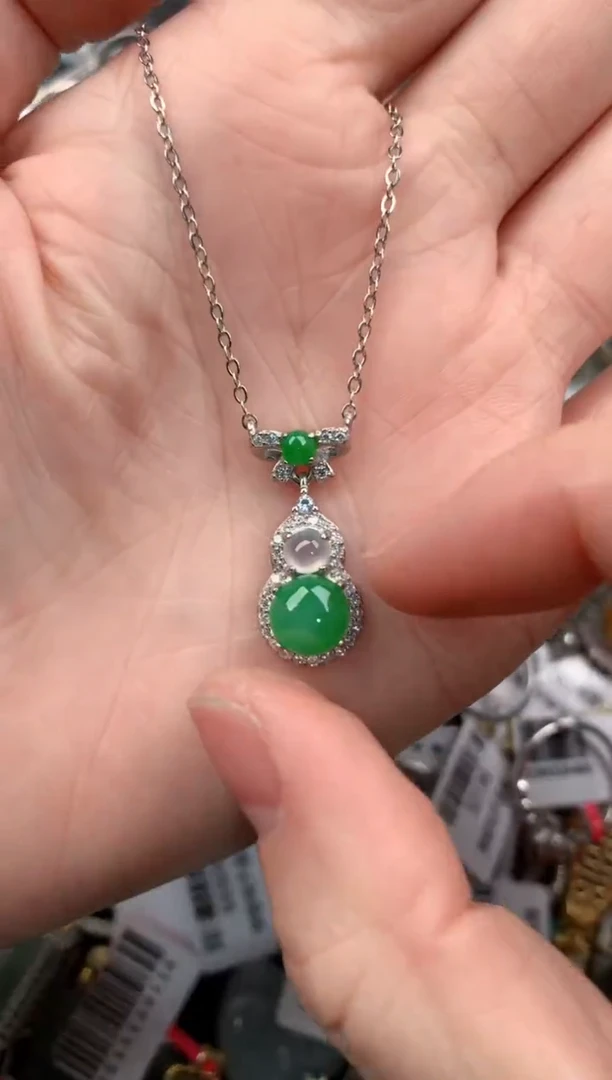 银S925镶嵌戒指翡翠888---2