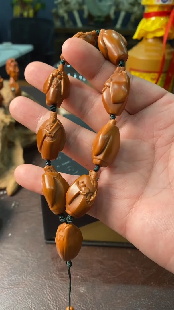 橄榄核手串/手链01-小头财神一条