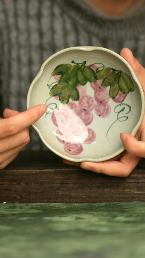 瓷器青诗集手工手绘瓷器