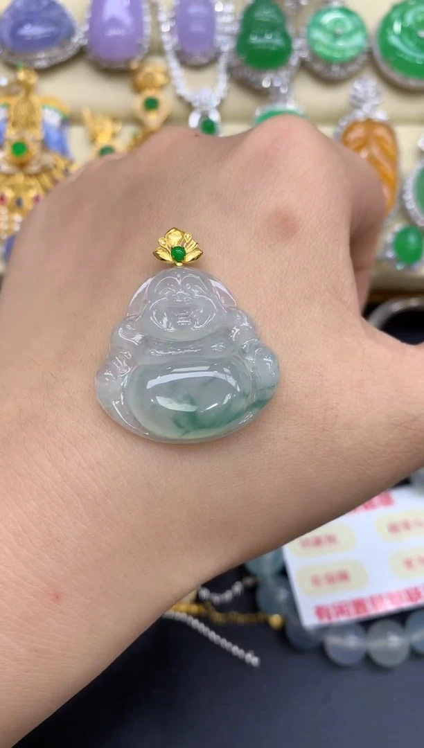 颈饰18K金镶嵌翡翠果*96-中国好珍宝
