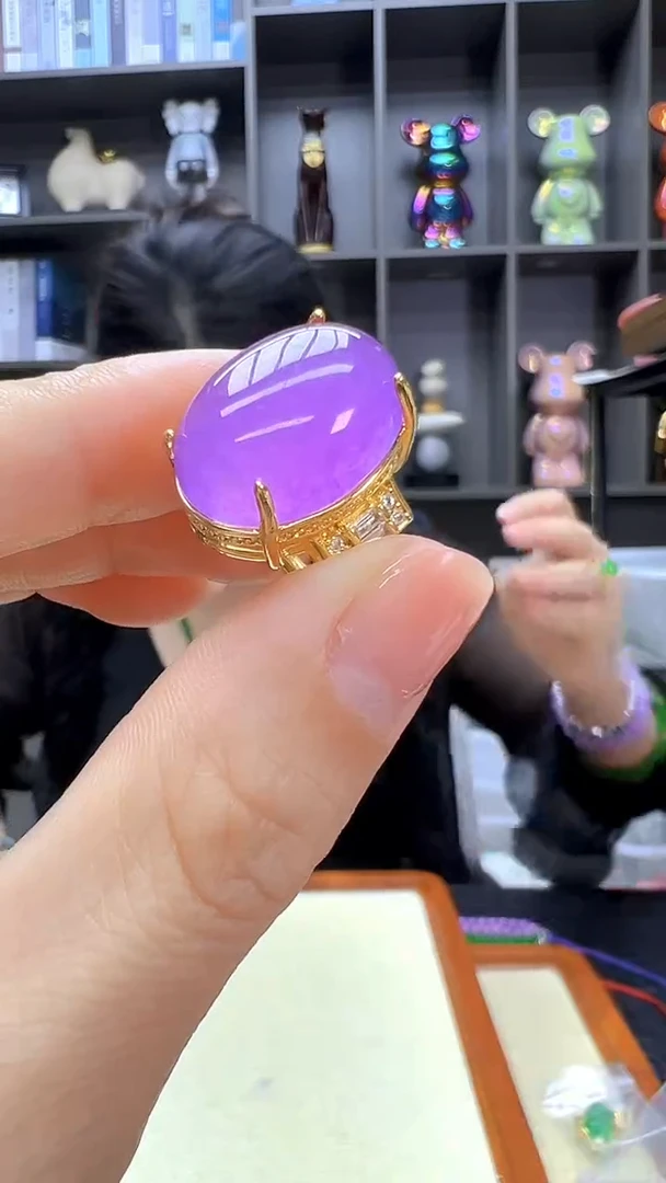 翡翠14K金镶嵌颈饰丹丹diy劲饰