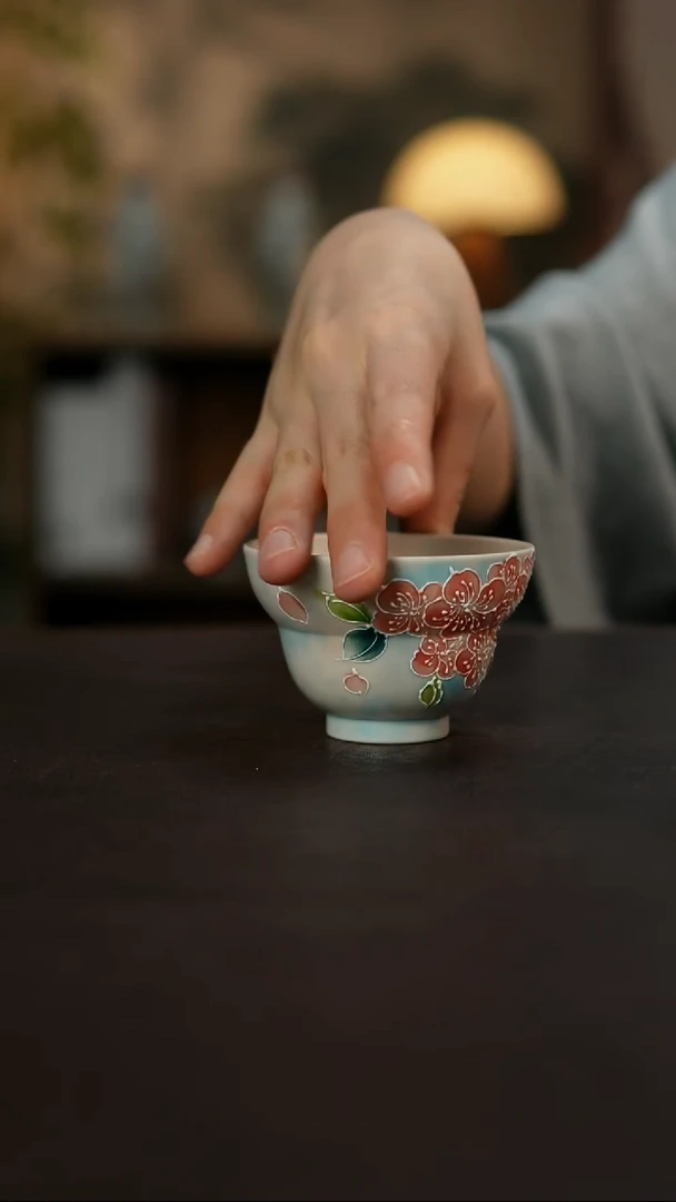 杯景德镇陶瓷杯碗柴烧多人