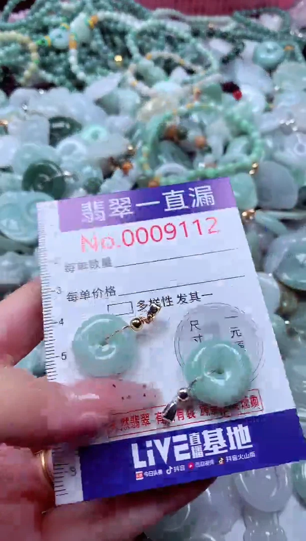 翡翠未镶嵌吊坠(不含链)9112