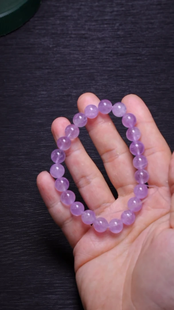 【闪购商品】水晶单圈未镶嵌Q005法国玫瑰紫水晶单圈8mm