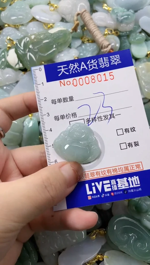 颈饰未镶嵌翡翠天然A货翡翠