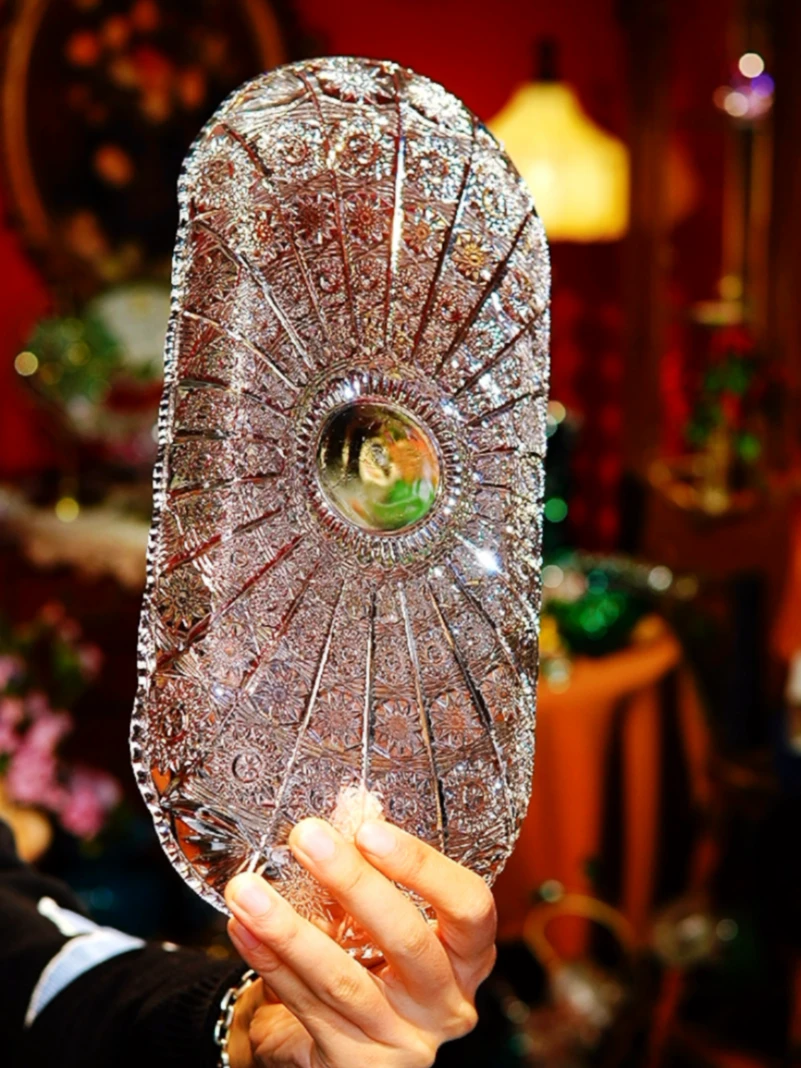 捷克复古太阳花果盘