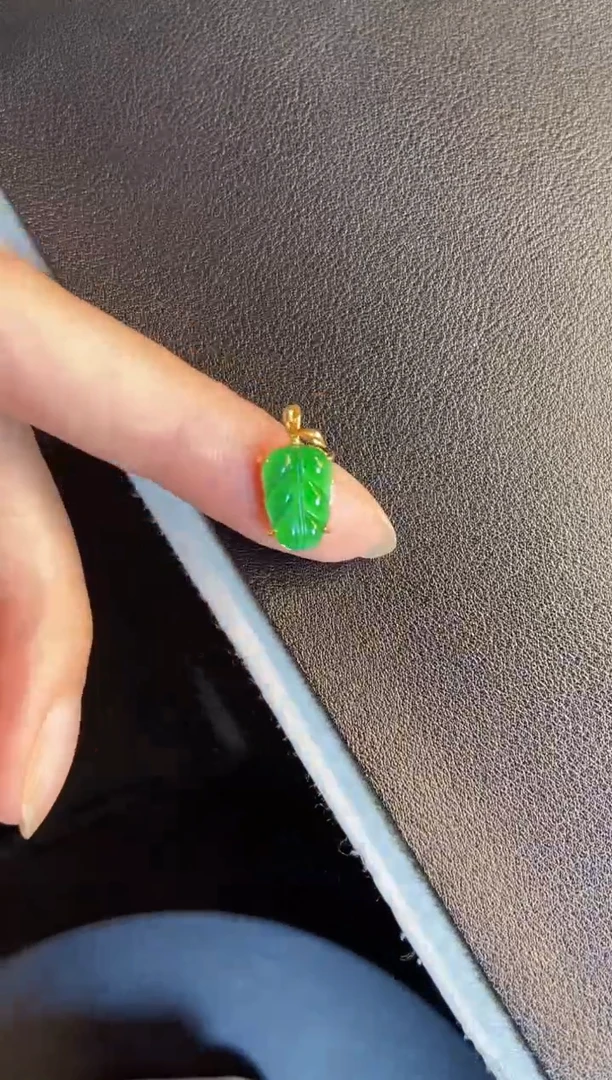 吊坠(不含链)银S925镶嵌翡翠1
