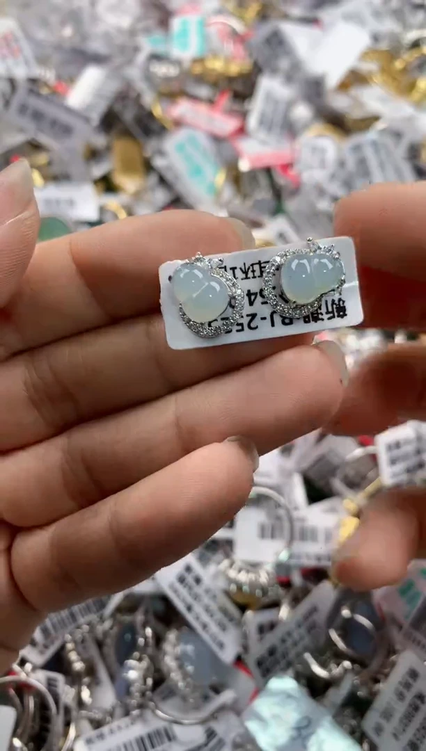 银S925镶嵌戒指翡翠777----5