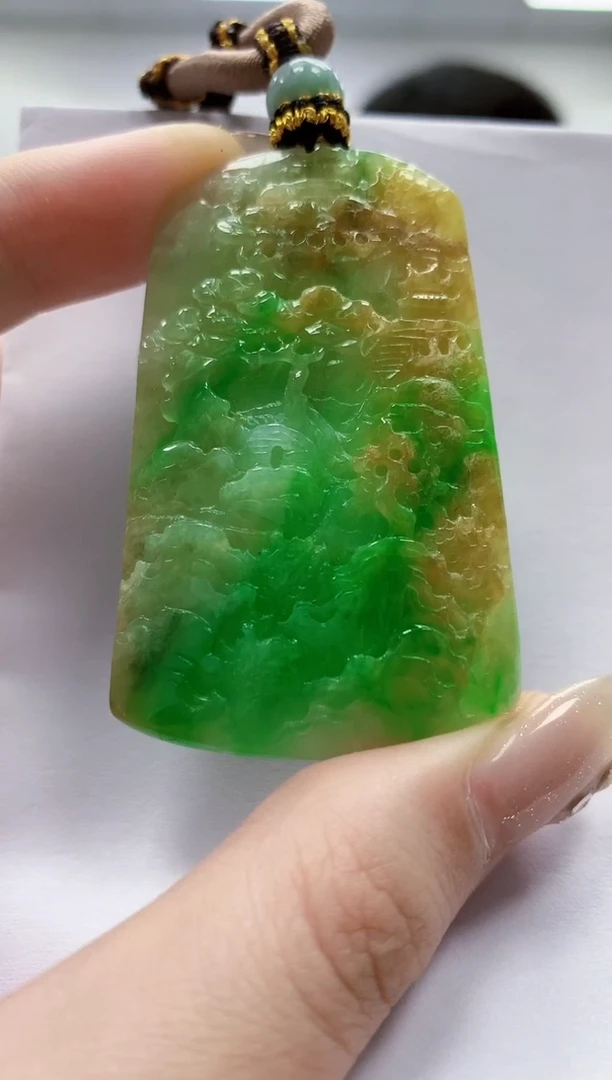 未镶嵌定制翡翠4917jw-毛货挂件65