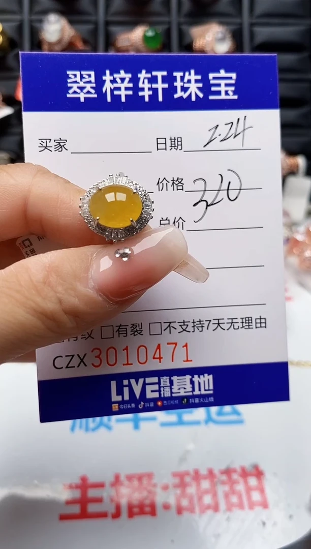 【闪购商品】翡翠戒指银S925镶嵌0471