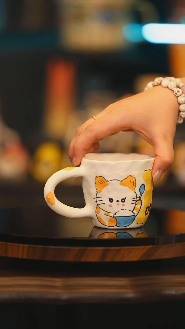 【闪购商品】杯子景德镇高温釉下彩绘设计师款