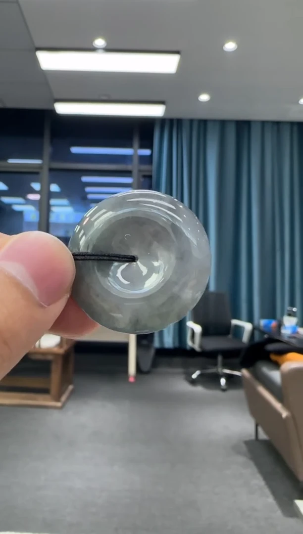 颈饰未镶嵌翡翠天然翡翠A货孤品一件