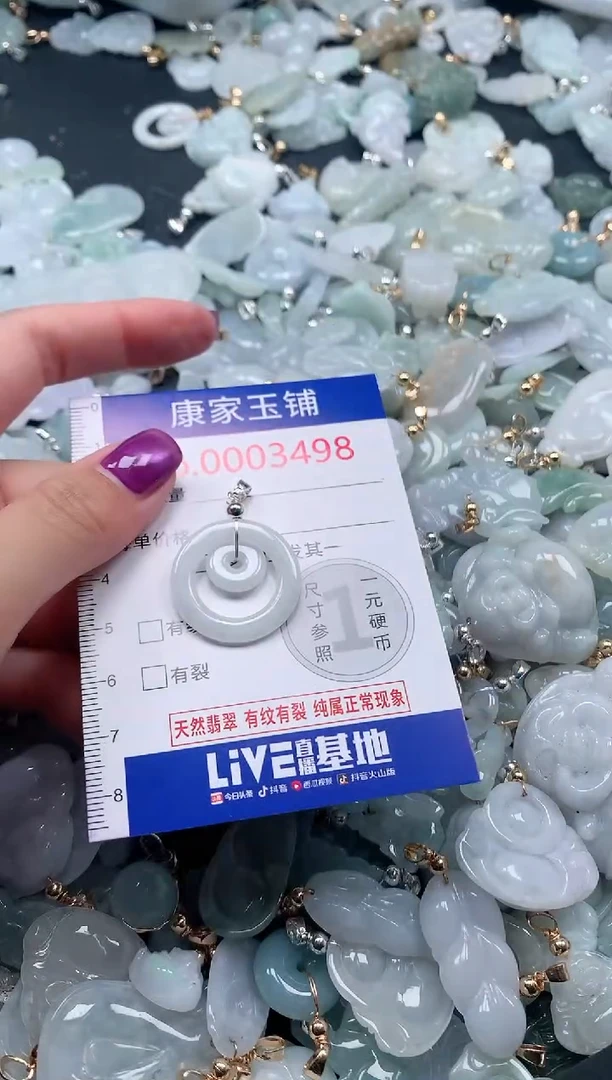 颈饰未镶嵌翡翠3498