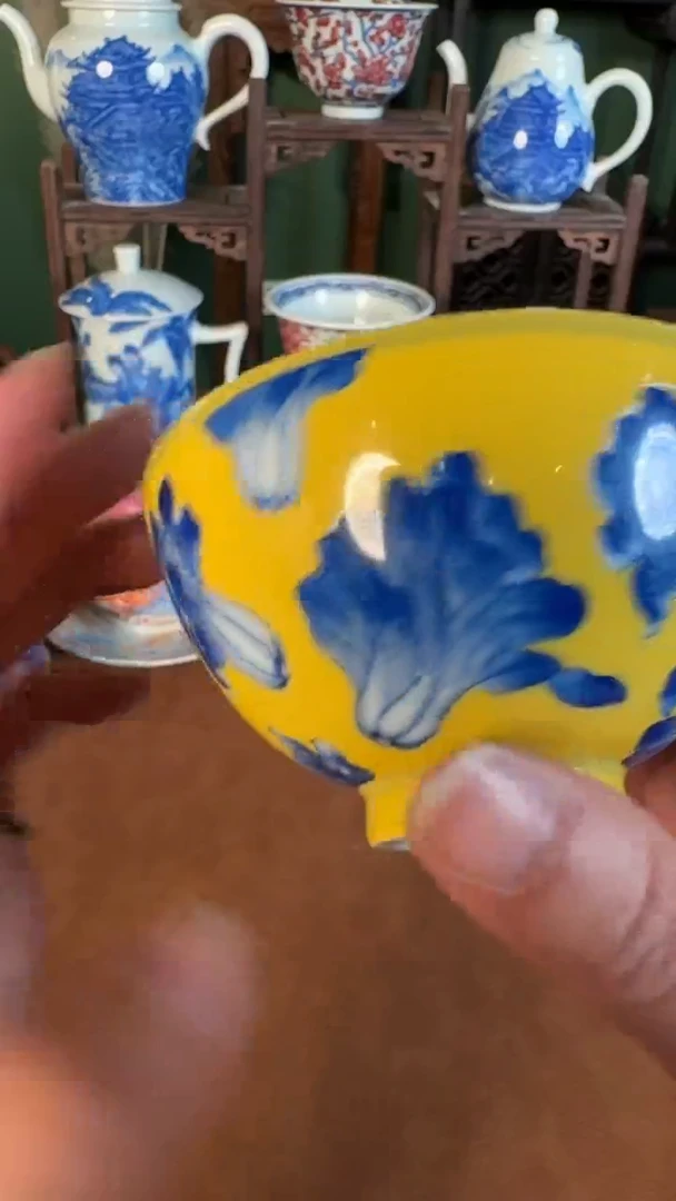 杯子陶景德镇手工手绘柴窑茶具U203