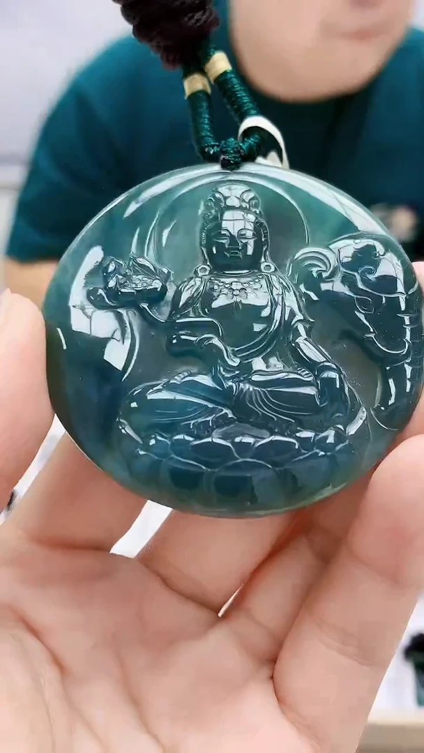 未镶嵌定制翡翠5167lr-毛货挂件87
