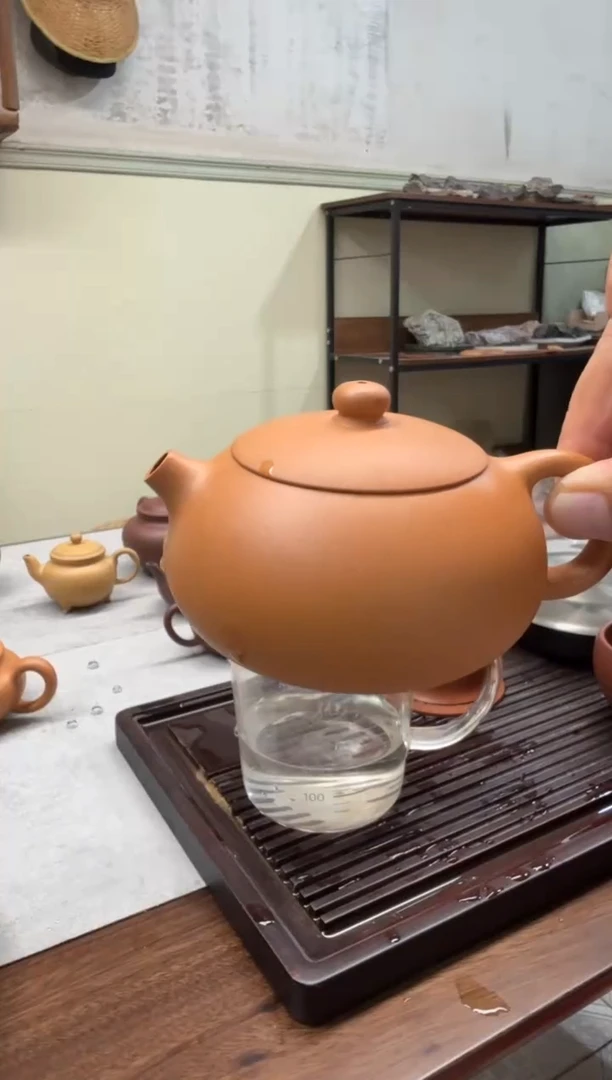 茶壶紫砂190CC黄金段半手扁西施