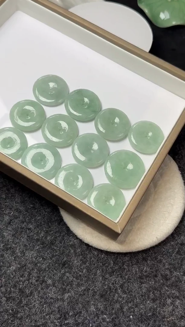 吊坠(不含链)未镶嵌翡翠YM1410平安扣多样性发一件