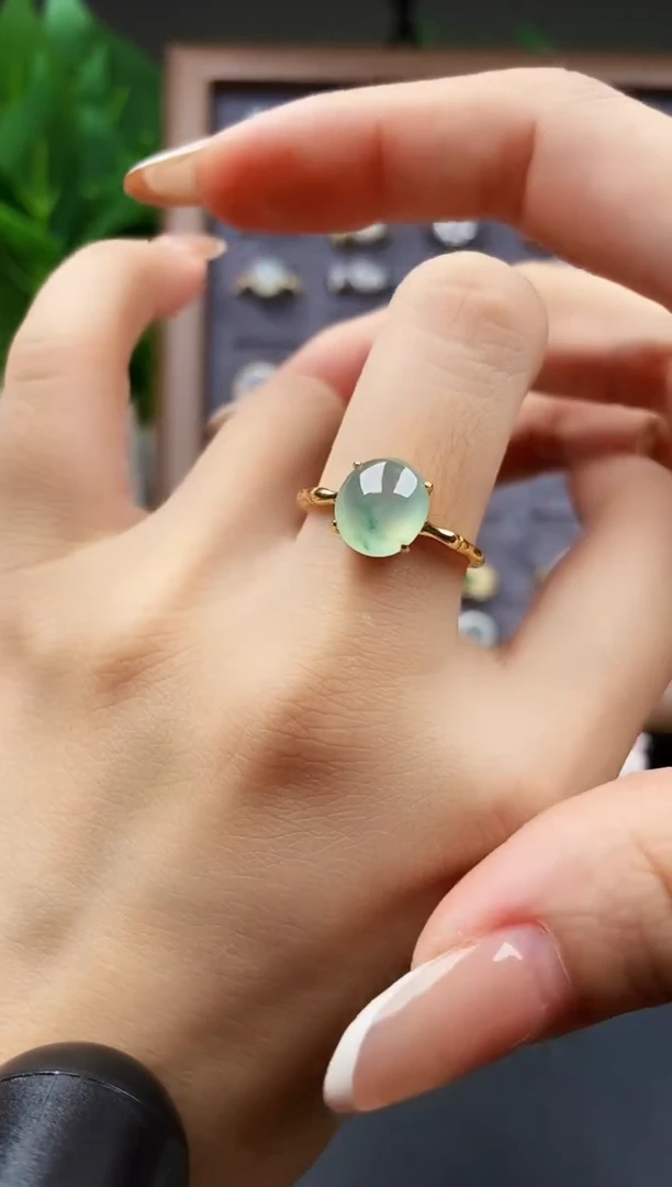 银S925镶嵌戒指翡翠12