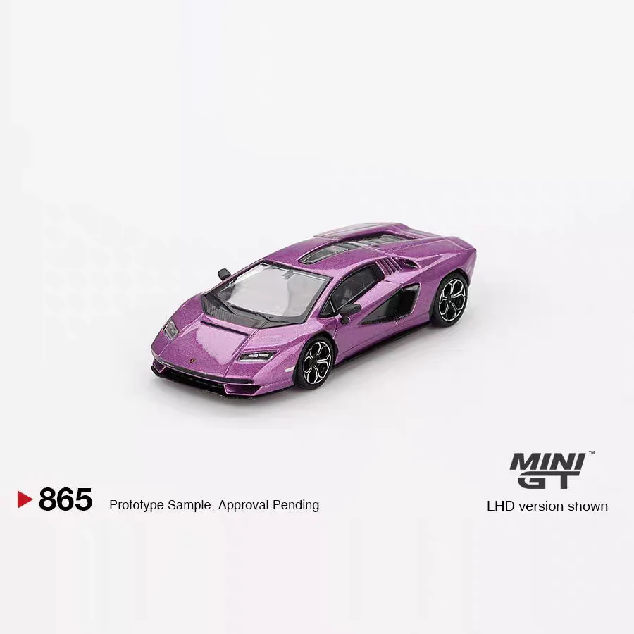 [猫兜]MINIGT 1:64 #865 兰博基尼 康塔什 紫色 合金汽车模型