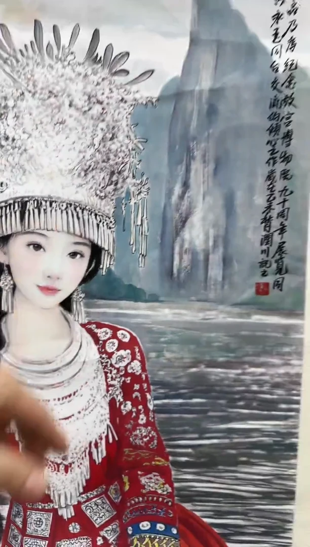 国画画家贺润川8平尺人物