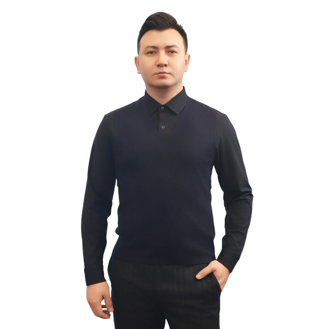 TOYLUK男士商务款羊毛背心850148