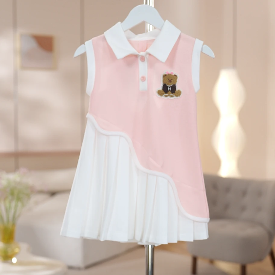 【现货】夏季无袖学院风百搭连衣裙SC40107