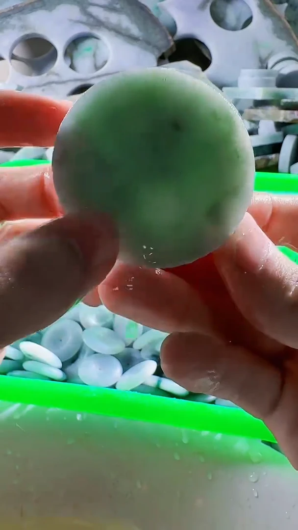 翡翠裸石缅甸翡翠A货文1526