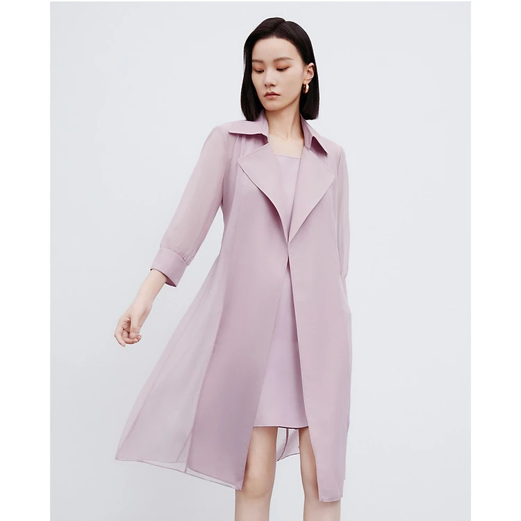 【丽公主专属】NEXY.CO/奈蔻气质通勤百搭风衣外套女XJ00396T1