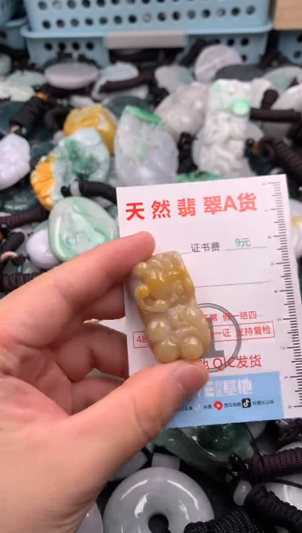 翡翠未镶嵌吊坠(不含链)1