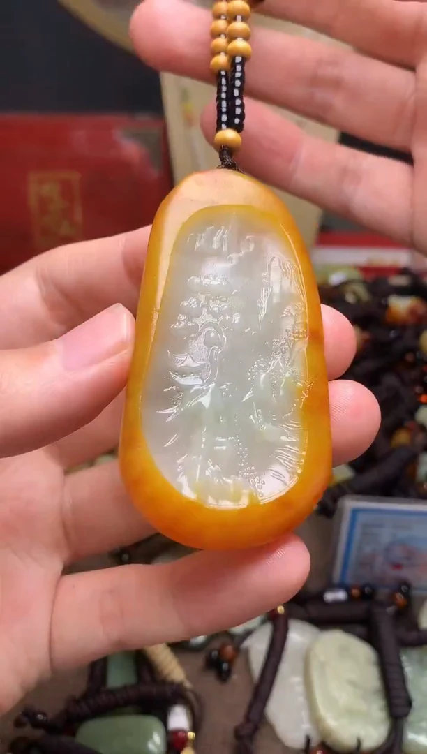 颈饰未镶嵌和田玉新疆料青海料清水和田玉吊坠