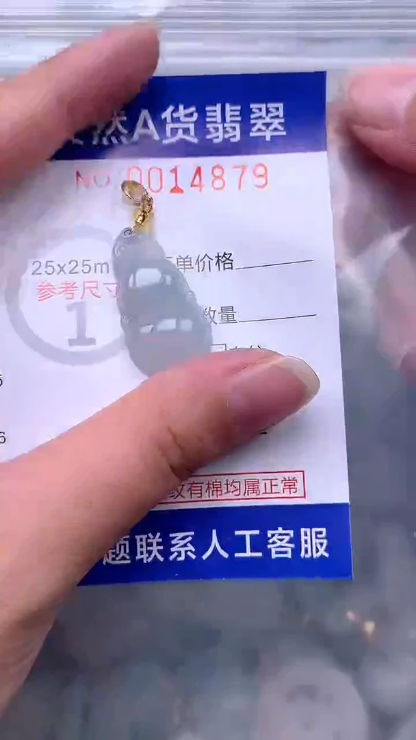 翡翠未镶嵌吊坠(不含链)1