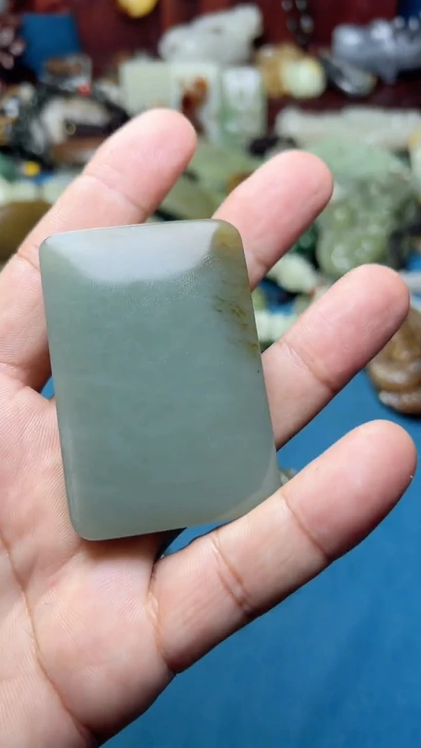 和田玉未镶嵌挂件-