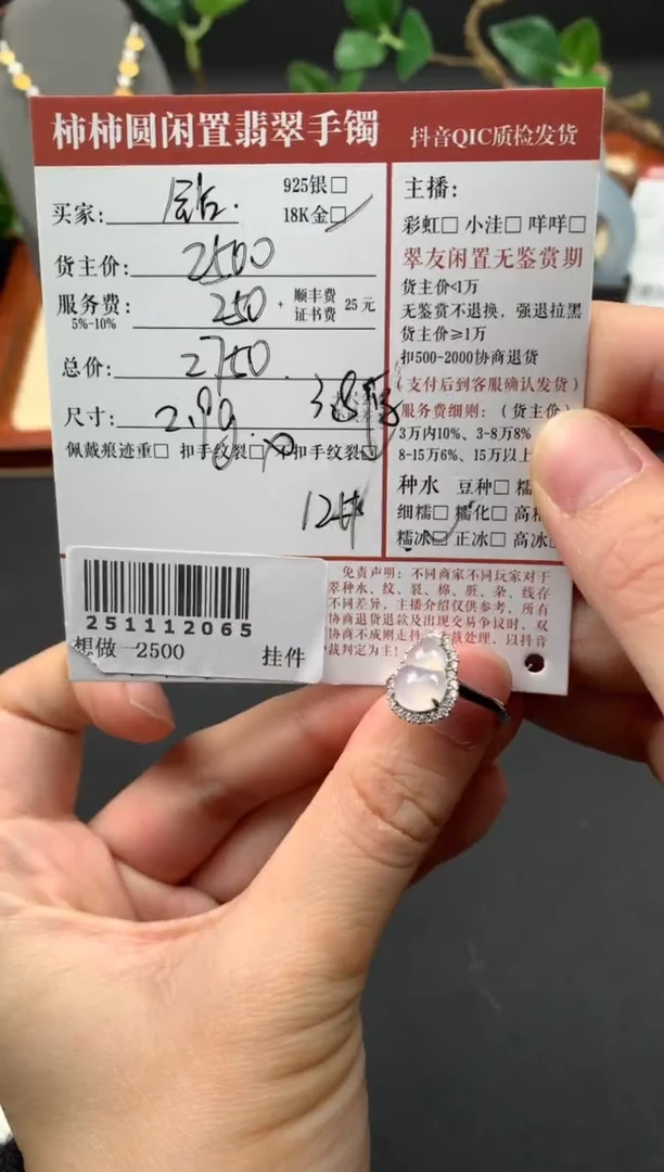 颈饰18K金镶嵌翡翠姐姐251112065