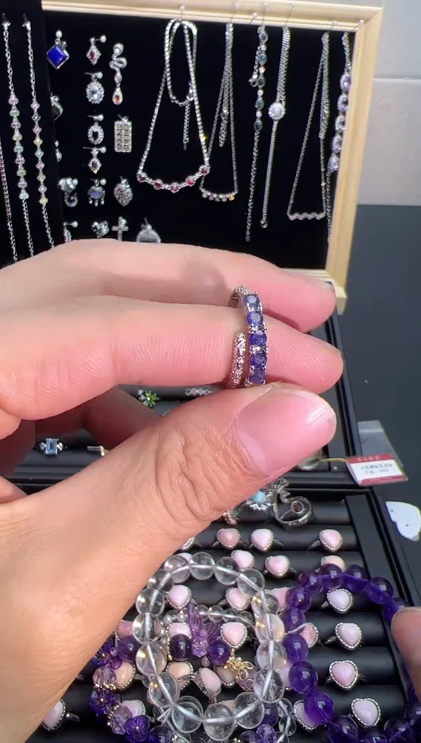 【闪购商品】蓝宝石戒指银S925镶嵌0000