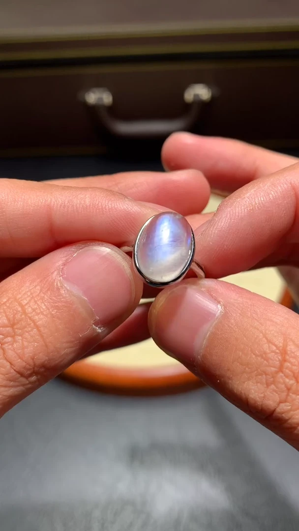 未镶嵌戒指月光石G47