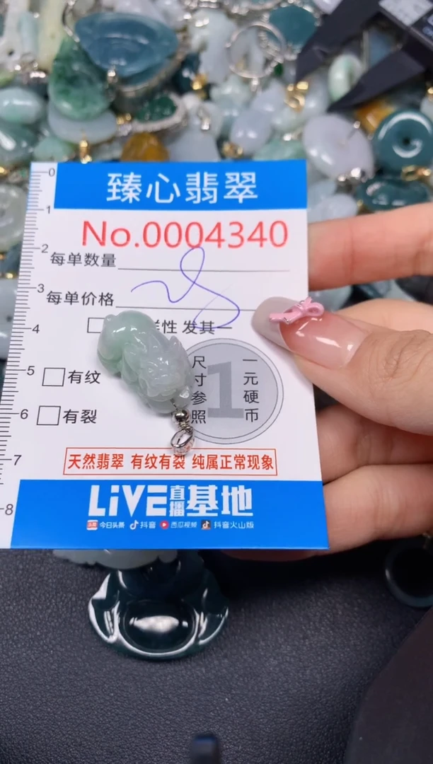 【闪购商品】翡翠颈饰未镶嵌含绳0004340