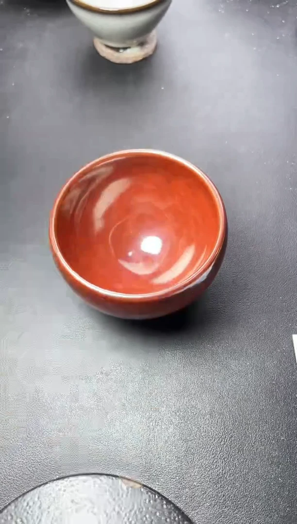 茶盏235叶紫建盏叶紫